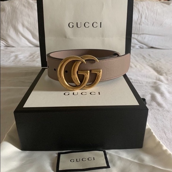 rose gold gucci belt